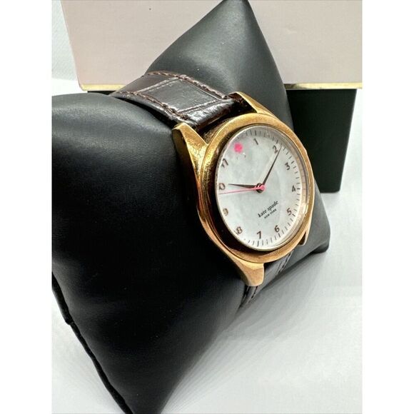 Kate Spade New York 0028 Unisex Brown Leather Analog Dial Quartz Watch JNA152 main image 5